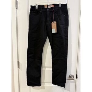 Hudson & Barrow Mens Slim Stretch Jeans Jet Black HB-1117220 Size 33x29 NWT